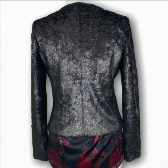 Anthropologie Elevenses Gold Leaf Jacket - Picture 4 of 8